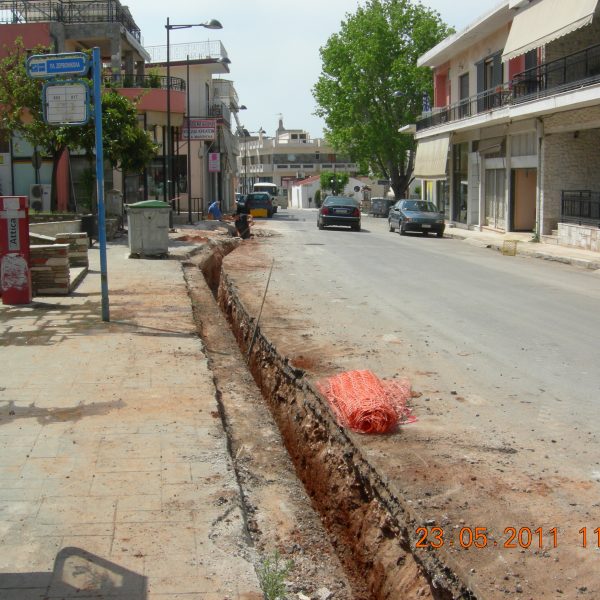 Αντικατάσταση δικτύου ύδρευσης Μάνδρας